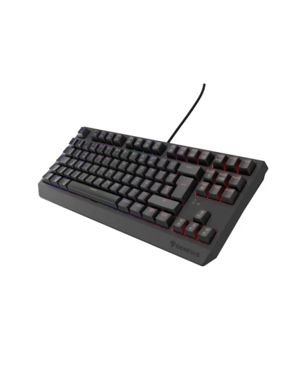 GENESIS Thor 230 TKL Herná USB QWERTY klávesnica Španielska čierna