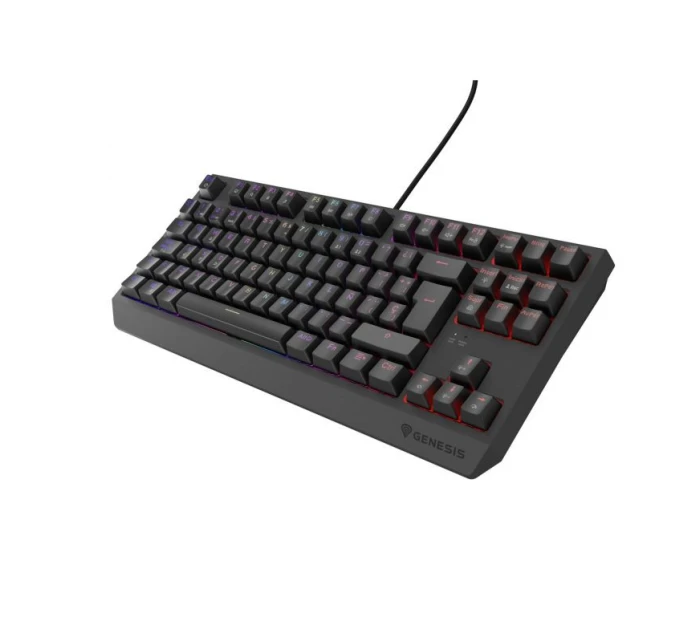 GENESIS Thor 230 TKL Herná USB QWERTY klávesnica Španielska čierna