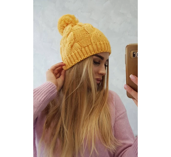 Stefania fleecová čiapka K278 žltá Stefania fleecová čiapka K278 žltá