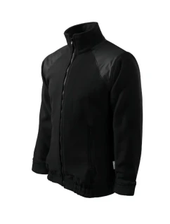 Bunda Hi-Q fleece unisex black 01 (štítok značky)