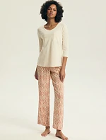Dámske pyžamo Denise 43671 ecru - Henderson