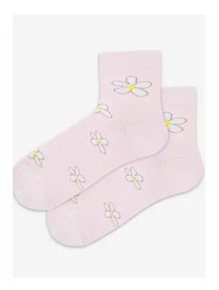 TENKÉ PONOŽKY BARVA 2-6 LET DÍVKY RŮŽOVÁ 24/26