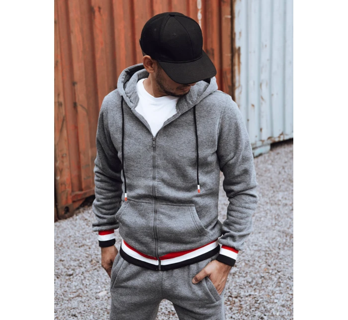 pánské tmavě šedé tepláky model 21971518 - FashionStreet