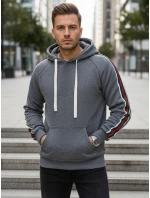 Pánska sivá mikina FashionStreet BX5938 Pánska sivá mikina FashionStreet BX5938