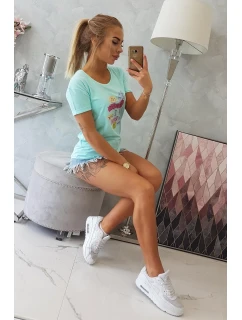 Dokonalá blúzka s mätovou potlačou