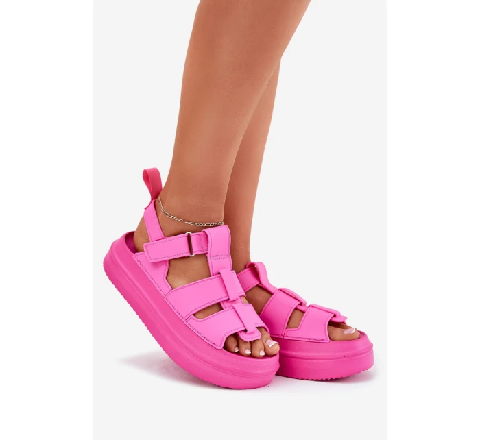 Dámské Sandály Na Platformě Fuchsie model 21696268 - Boto Dámské Sandály Na Platformě Fuchsie model 21696268 - Boto