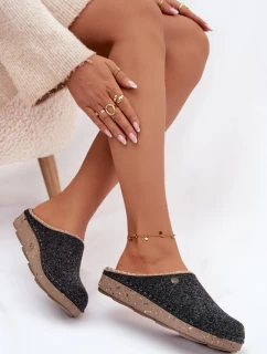 Dámske domáce papuče - sivé Inblu