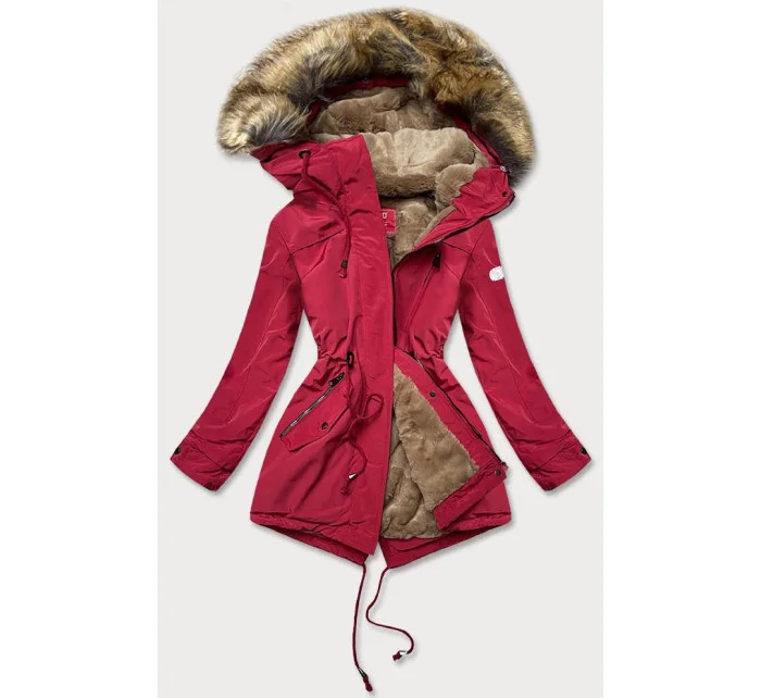 PARKA DAMSKA Z  CZERWONA model 21243414 - LHD