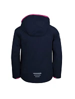 Trollkids Dievčenská elastická bunda Kvalvika navy/magenta (329-114)