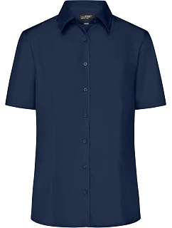 JN Popelínová business halenka s krátkým rukávem 02.0 navy model 22487613 - Daiber