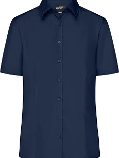 JN Popelínová business halenka s krátkým rukávem 02.0 navy model 22487613 - Daiber