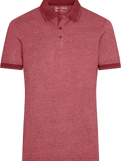 Daiber JN 706 Pánske melírované polo tričko z džerseju 02.0706 wine melange/wine