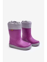 Dziecięce Kalosze Z Ocieplaczem Snow Wave Gokids 981 Fioletowe Dziecięce Kalosze Z Ocieplaczem Snow Wave Gokids 981 Fioletowe
