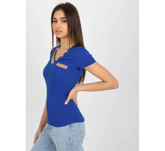 Tričko RV TS model 18385480 tmavě modrá - FPrice Tričko RV TS model 18385480 tmavě modrá - FPrice