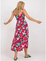 Dámske šaty RO SK 8007 1.03P čierna a ružová - FPrice