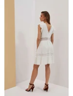 Dámske šaty L-SU-4045 biele - Moodo