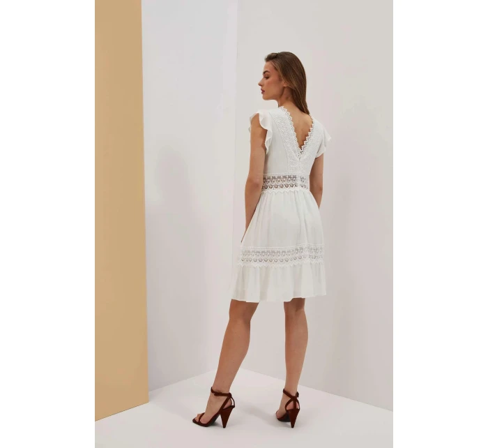 Dámske šaty L-SU-4045 biele - Moodo