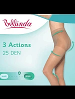 Dámske tvarujúce pančuchy 3 ACTIONS 25 den Black - BELLINDA