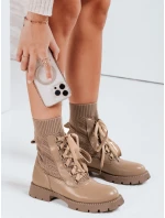 Dámské boty beige Dstreet model 21971405 - FashionStreet Dámské boty beige Dstreet model 21971405 - FashionStreet