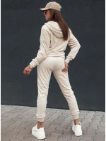 Dámský velurový komplet ecru Dstreet model 21978677 - FashionStreet