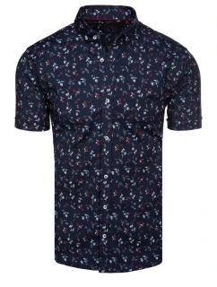 Pánske tmavomodré tričko s krátkym rukávom FashionStreet KX1043