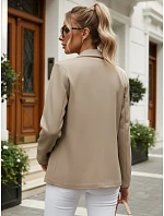 Dámske elegantné sako s rozopínaním v sivej farbe FashionStreet PY0145 Dámske elegantné sako s rozopínaním v sivej farbe FashionStreet PY0145