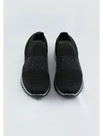 černé dámské nazouvací sportovní boty model 17066103