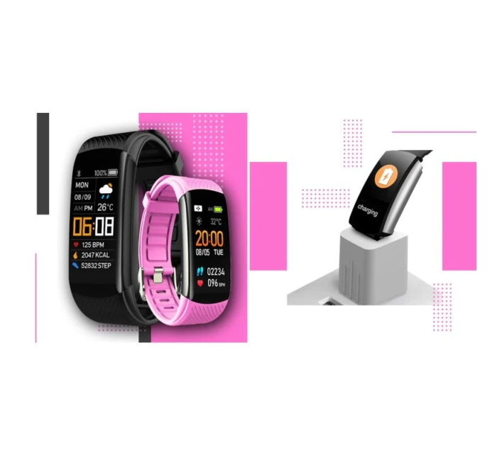 Black and Pink 2 Stripes model 21804517 - Giewont Black and Pink 2 Stripes model 21804517 - Giewont