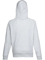 Fruit of the Loom Lightweight Hooded Sweat Pánska mikina s kapucňou a raglánovými rukávmi 16.2140 heather grey