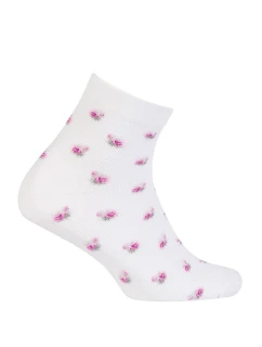 TENKÉ PONOŽKY FARBA 2-6 ROKOV DIEVČATÁ BIELA 24-26