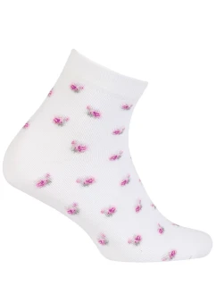 TENKÉ PONOŽKY FARBA 2-6 ROKOV DIEVČATÁ BIELA 24-26