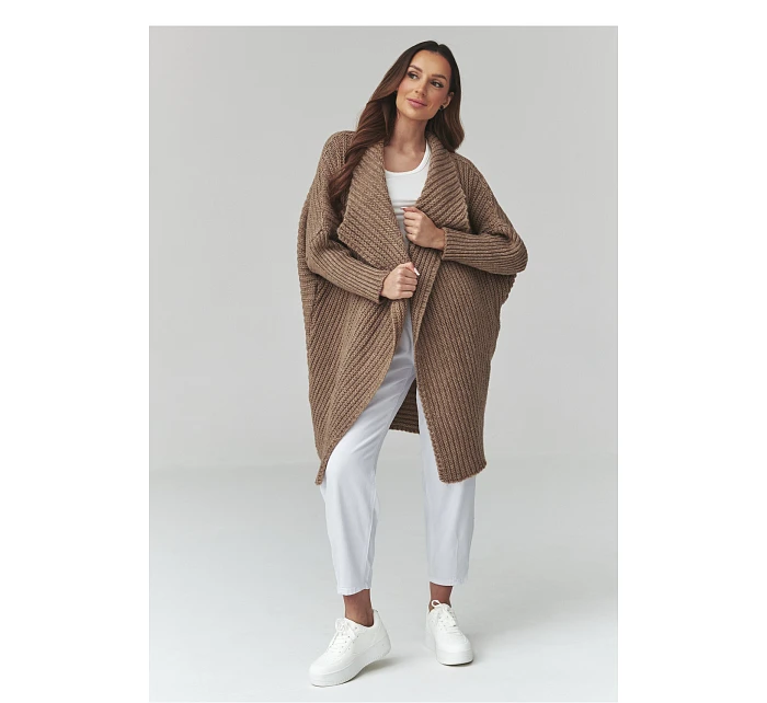 Zapínanie svetra model 226877 Makadamia