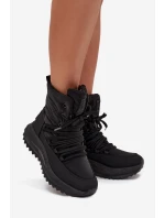 Dámské Sněhule Na Zip Big Star model 21706125 Černé - Big Star Shoes Dámské Sněhule Na Zip Big Star model 21706125 Černé - Big Star Shoes