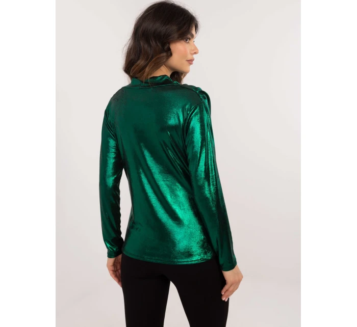 Bluzka DHJ BZ model 20606082 ciemny zielony - FPrice Bluzka DHJ BZ model 20606082 ciemny zielony - FPrice