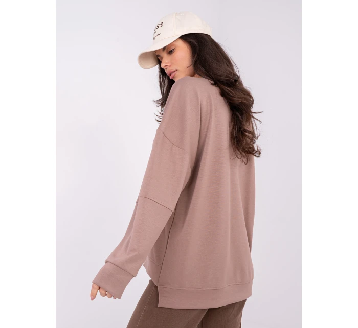 Bluza RV BL model 21807970 ciemny bezowy - FPrice Bluza RV BL model 21807970 ciemny bezowy - FPrice