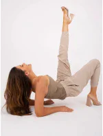 Dámské kalhoty model 18775294 001 Béžová - Sublevel Dámské kalhoty model 18775294 001 Béžová - Sublevel