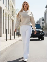 Dámská mikina s potiskem oversize cappuccino Dstreet model 21989123 - FashionStreet