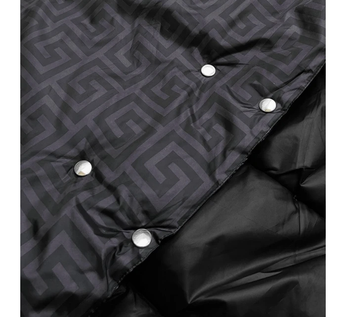 DWUSTRONNA DŁUGA KURTKA Z KAPTUREM CZARNA model 21244976 - MINORITY