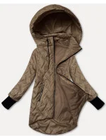 Ľahká dámska bunda v ťavej farbe s odnímateľnou kapucňou S'West (B8371-12) Ľahká dámska bunda v ťavej farbe s odnímateľnou kapucňou S'West (B8371-12)