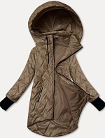 Dámska ľahká bunda s odnímateľnou kapucňou S'West camel (B8371-12)