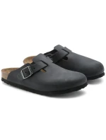 žabky Boston Black leather model 21350988 - Birkenstock