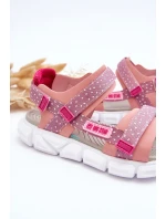 Dziecięce Sandałki Na Rzep Big Star LL374202 Różowe