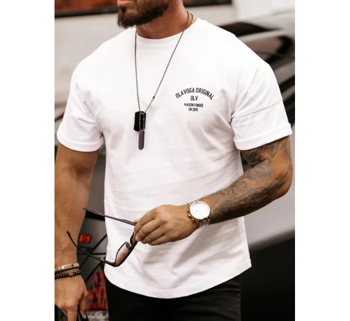 Pánske tričko 286132 biele - Ola Voga Pánske tričko 286132 biele - Ola Voga
