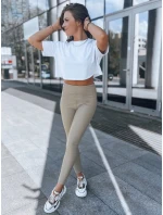 Dámské voskované legíny  beige Dstreet model 21970474 - FashionStreet