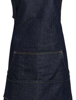 Premier PR 126 Džínsová zástera s náprsenkou 39.0126 indigo denim