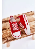 Dziecięce Materiałowe Trampki BIG STAR KK374071 Czerwone Dziecięce Materiałowe Trampki BIG STAR KK374071 Czerwone
