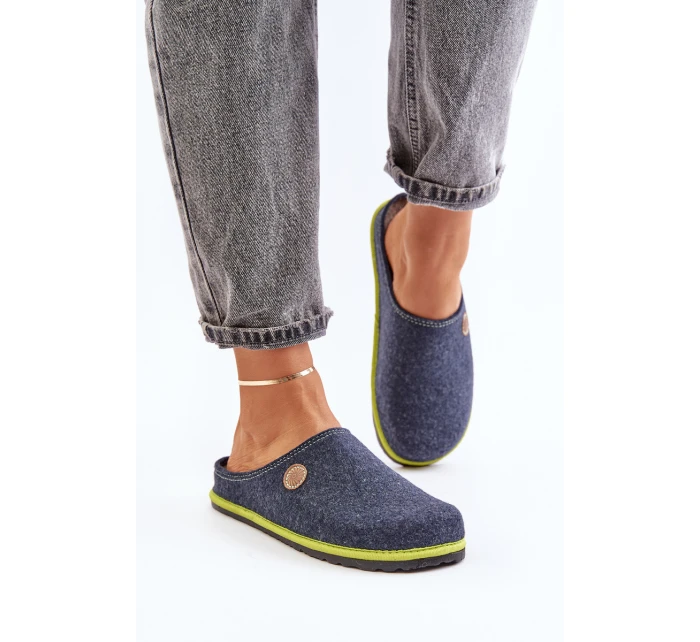 Dámské domácí obuv Pantofle Modré model 21677408 - Inblu