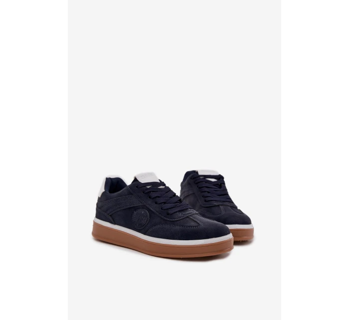 Sneakersy Męskie Niskie Big Star SS174021 HI-POLY SYSTEM Granatowe