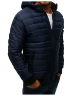 Pánska prešívaná bunda bomber tmavomodrá TX2228 Pánska prešívaná bunda bomber tmavomodrá TX2228