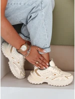 Dámské sportovní tenisky beige Dstreet model 21991743 - FashionStreet